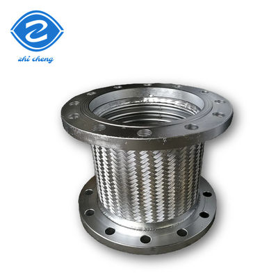 Hochtemperature geflochtener Gartenschlauch aus Edelstahl Flangen Hersteller Hochtemperature gasfördernder Metallflexibler Schlauch, hydraulisches System Edelstahlkompensationsflexibler Schlauch,chemisches Medium