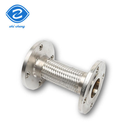 Dn500 Ss304 geflochtener Edelstahl Flexibler Metallschlauch mit Befestigungen geflochtener Kohlenstoffstahlflansche Welldampf