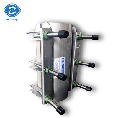 Edelstahlrohrklemmen Plattenstruktur Hocheffizienzdichtungsleistung Doppelklemmrohrreparaturklemm zur schnellen Reparatur und Leckagesperrung von Stahlrohren Gusseisenrohren