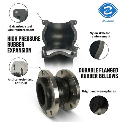 Rundes Doppelbogenexpansionsgelenk Epdm Gummigelenk Boosterring für Hochdruckanwendungen