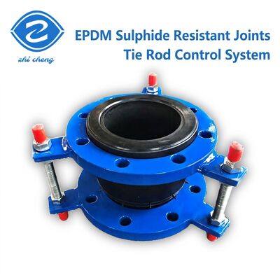 EPDM-Flexible Restrictive Tie Rubber Expansion Joint mit PN10 Flansch-Sulfid-resistent