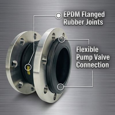 Ss304 Flanschtyp EPDM-Flexibler Gummibegriff